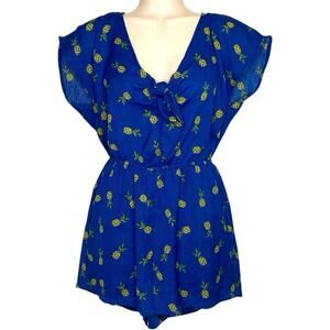 Pineapple Rompe XS Vacation Resort Boho Tropical Coastal Cowgirl Indie Playful‎